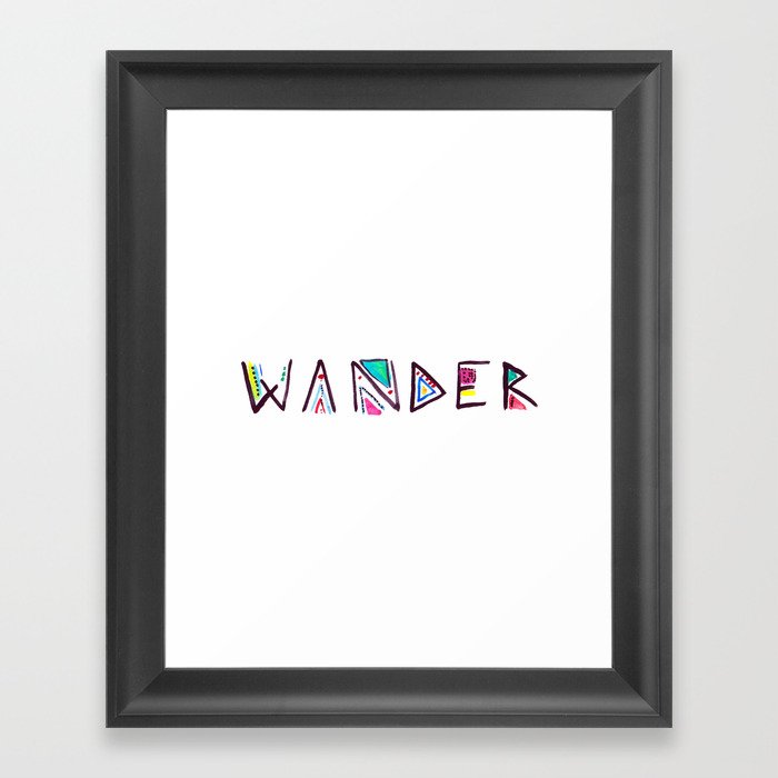Wander Framed Art Print