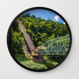Johnstown, PA Inclined Plane Wall Clock | Vintage, Plane, Film, Black And White, Hi Speed, Nature, Hdr, Long Exposure, Digital, Infrared 