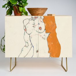 Vulgar Naked Woman by Egon Schiele Credenza