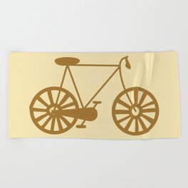 Road Bike Lover Print Pattern Beach Towel