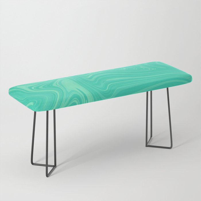 Green Abstract Bench