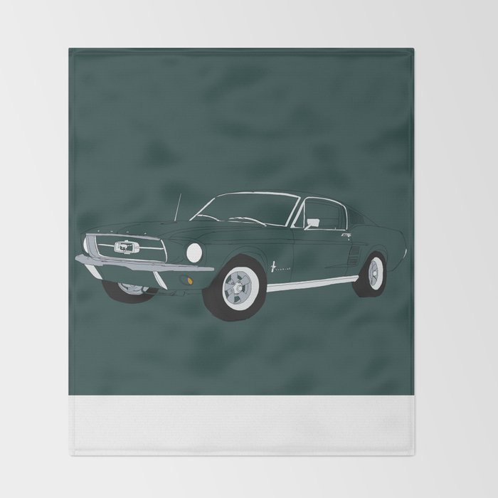 Ford mustang throw 2025 blanket
