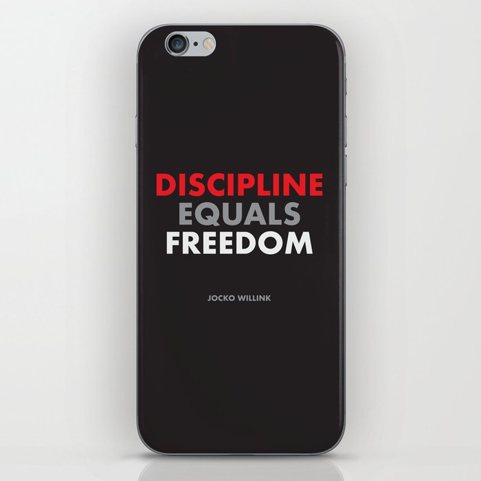Discipline Equals Freedom Jocko Willink Iphone Skin By