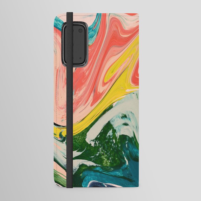 Revival: A colorful retro painting by Alyssa Hamilton Art   Android Wallet Case