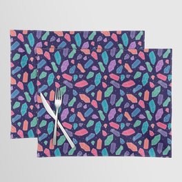 Multicoloured crystals Placemat