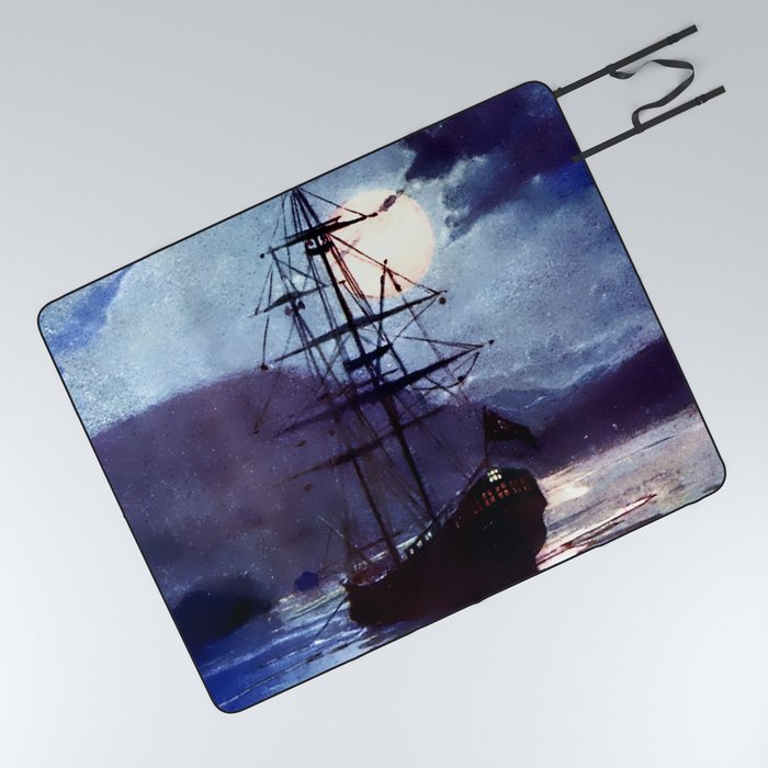 “The Jolly Roger” by Alice B Woodward Picnic Blanket