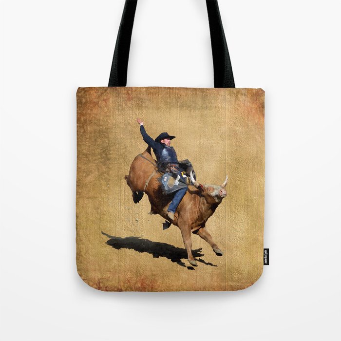 Bull Dust! - Rodeo Bull Riding Cowboy Tote Bag