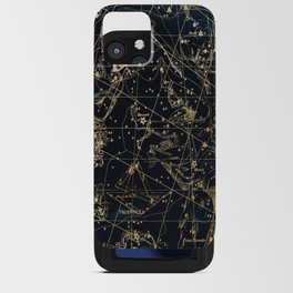 Gold Star Map iPhone Card Case
