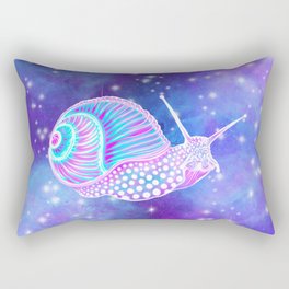 Psychedelic Galaxy Snail Rectangular Pillow