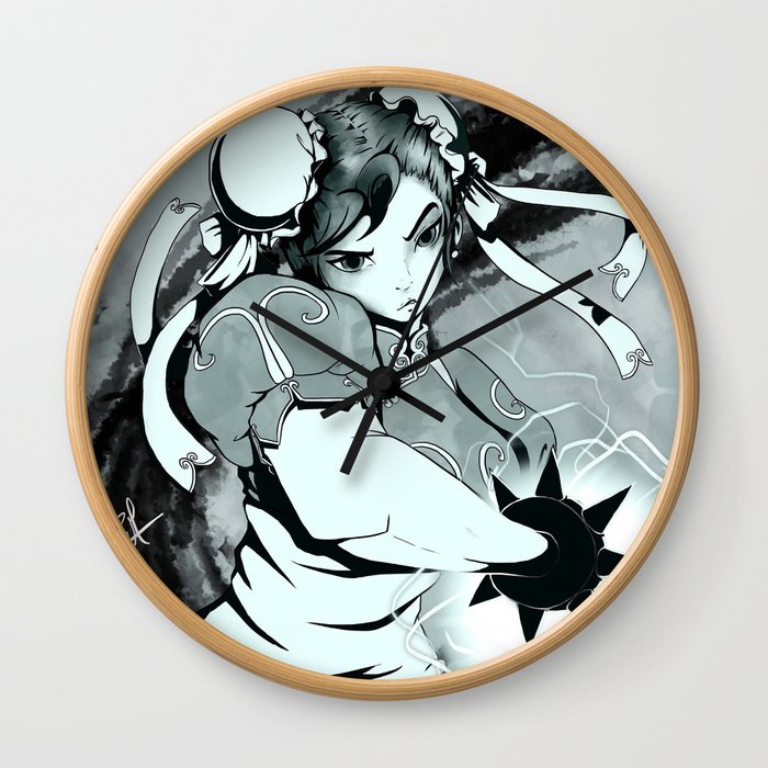 Street Fighter Chun Li Print Wall Clock