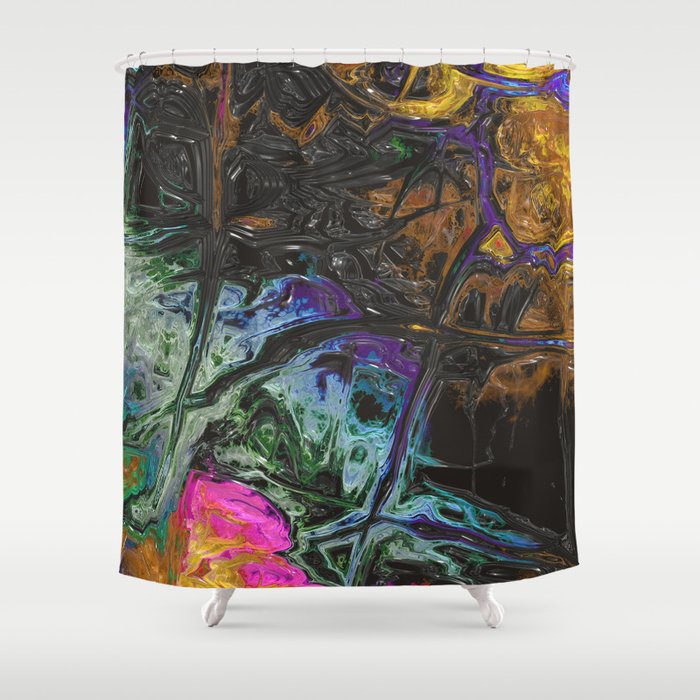 Surrealist Liquid Shower Curtain