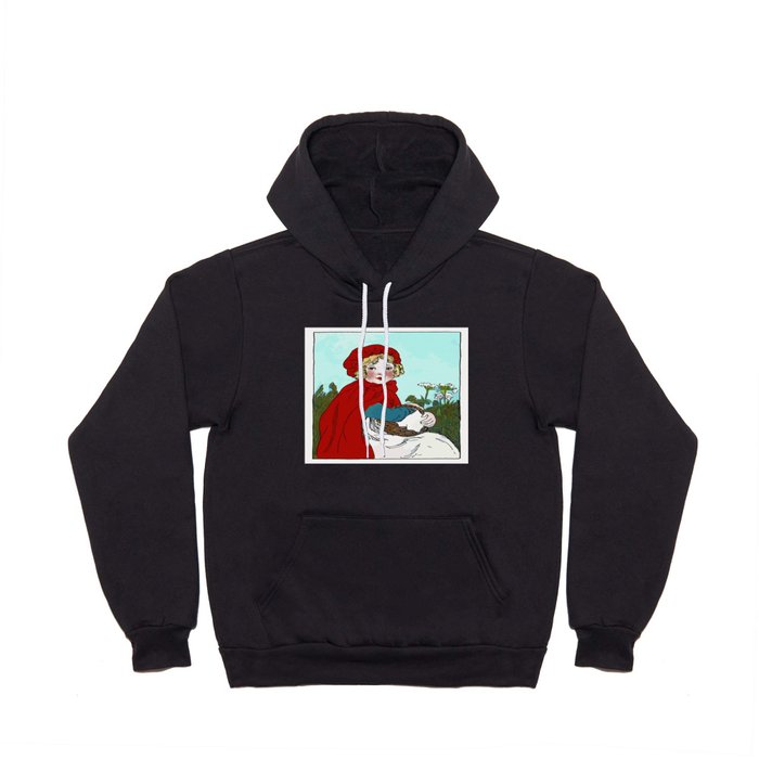 Little Red Riding Hood Painting Hoody
