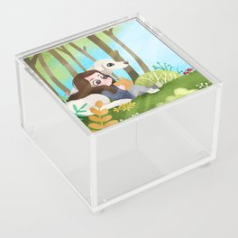 Girl & Doggo Acrylic Box