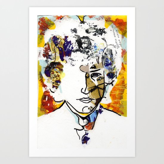 bob dylan Art Print
