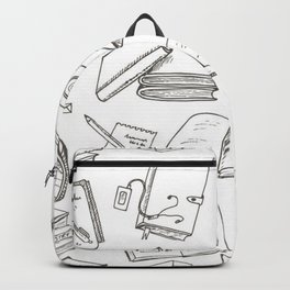 Book pattern Backpack