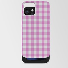 Pink Gingham iPhone Card Case