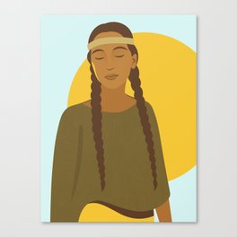 Native American Girl Canvas Print