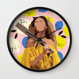 Life and Lemons Remix  Wall Clock | Blue, Blackgirlmagic, Queenb, Ivy, Blackgirls, Jayz, Lemons, Queenbey, Rumi, Formation 