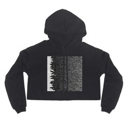 Ombre White and Black Urban Camouflage Hoody