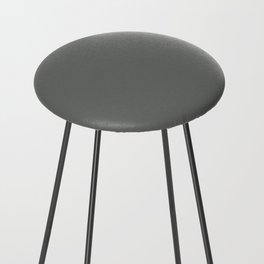 MOUSE GREY COLOR. Dark Neutral Solid Color  Counter Stool