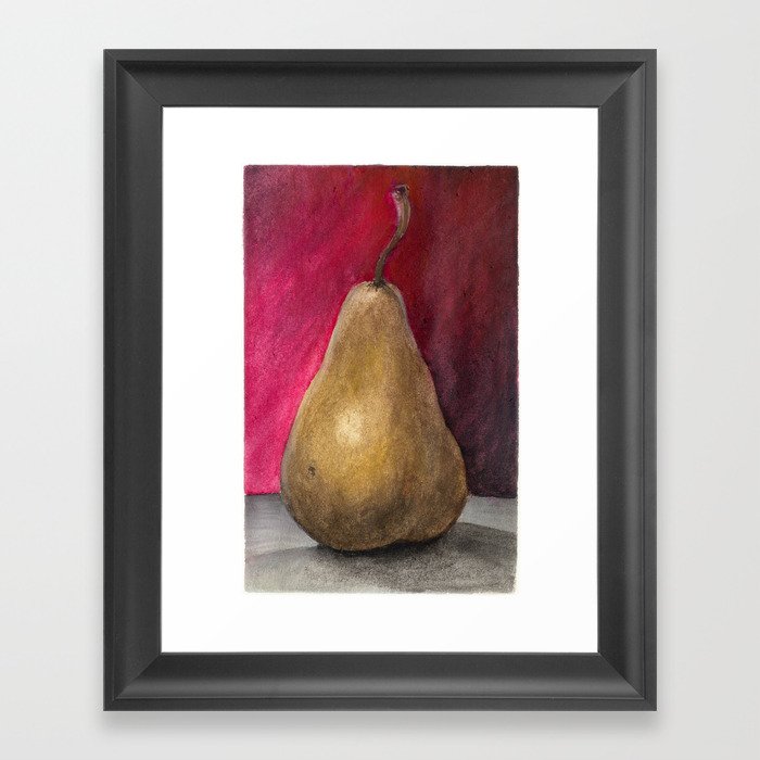 Bosc Pear Framed Art Print