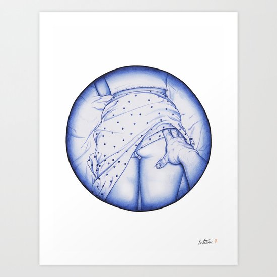 Sneak peak, BIC love. Art Print