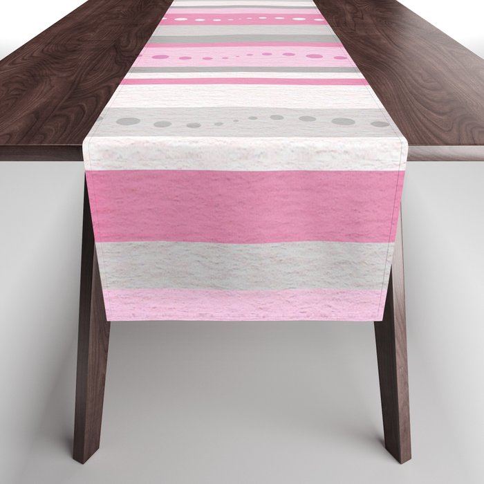 Bubbles and Stripes Table Runner