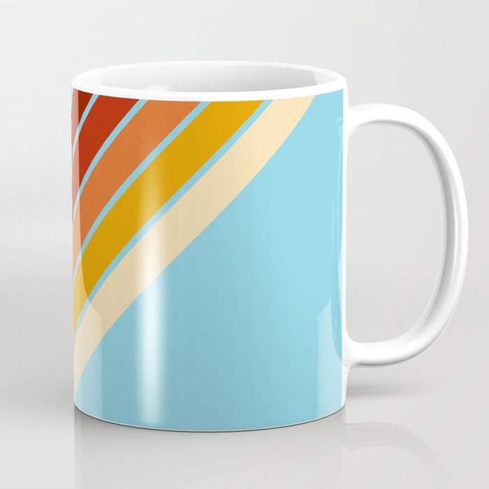 Classic 70s Vintage Style Retro Summer Stripes - Formida Coffee Mug