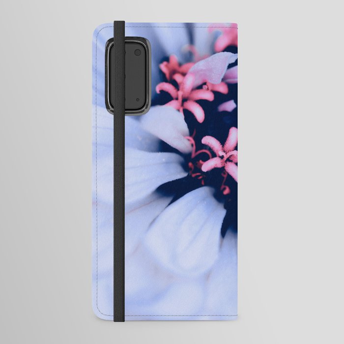 Zinnia Flower Macro Photography In Lilac Android Wallet Case