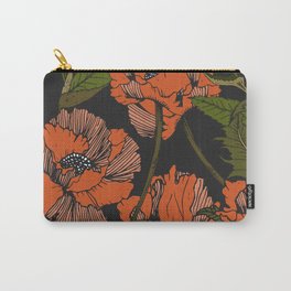Autumnal flowering of poppies Carry-All Pouch