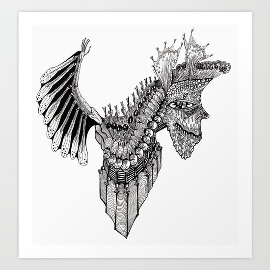 Penti-Bat Art Print
