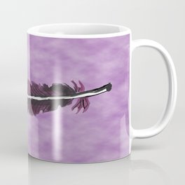 Watercolor Purple Feather with Spots  Coffee Mug