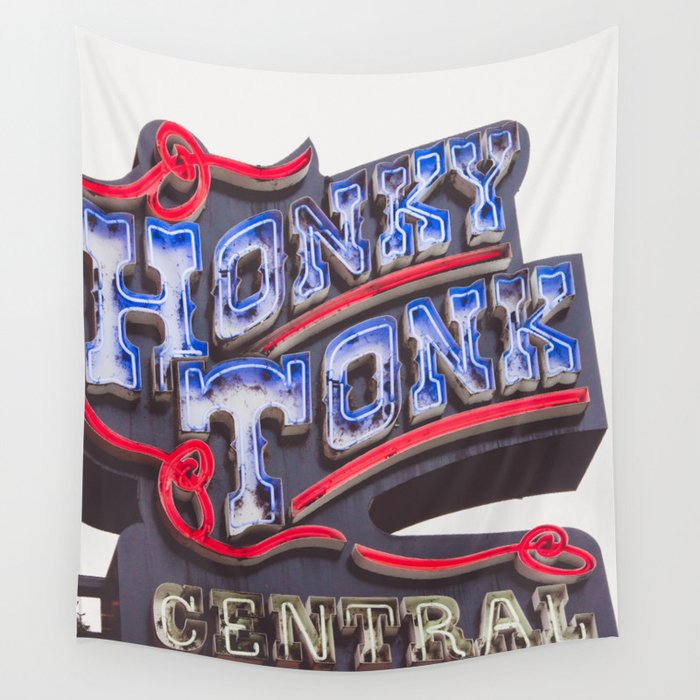 Honkytonk Central - Nashville Wall Tapestry