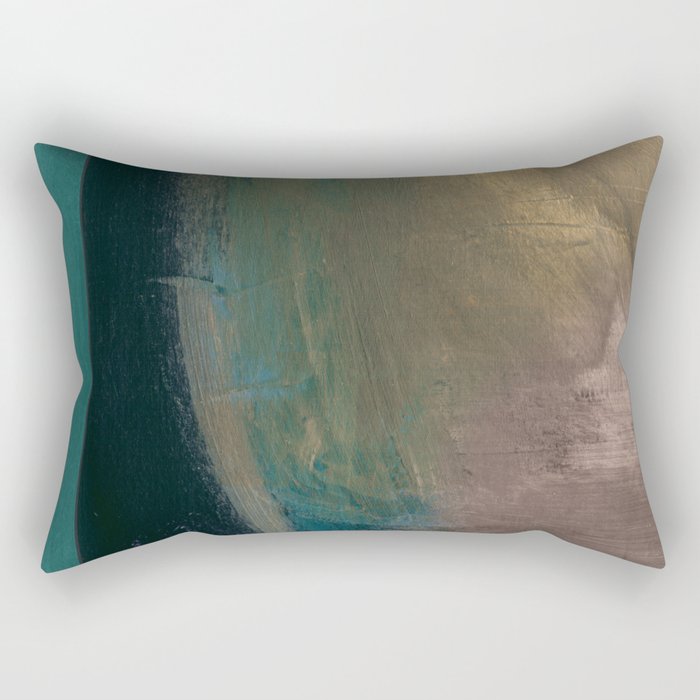 Jade Abstract Rectangular Pillow