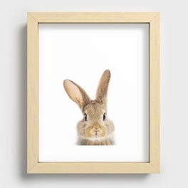 Bunny Art Print by Zouzounio Art Recessed Framed Print