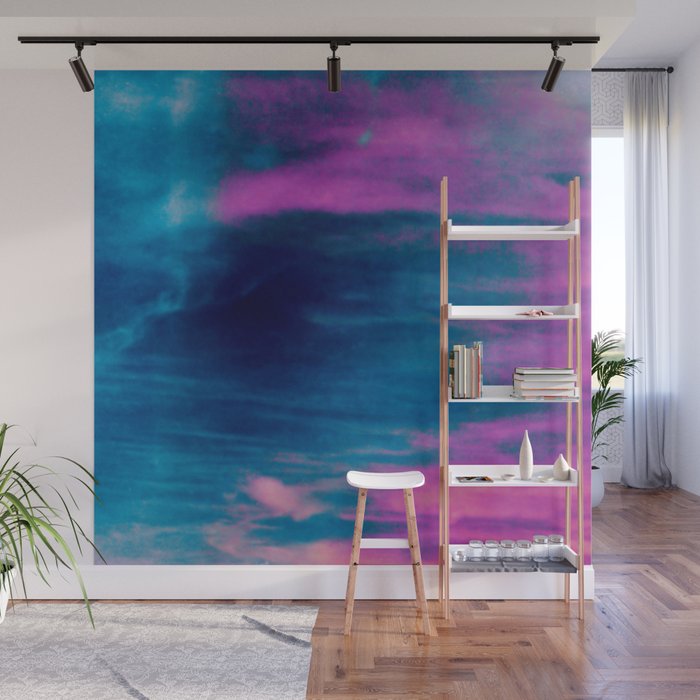 Afterglow Calm Colorful Sky Atmosphere Wall Mural