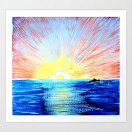 Dawning Sea Art Print
