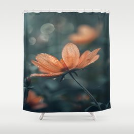 Cosmos Flower Captivating Petals Shower Curtain