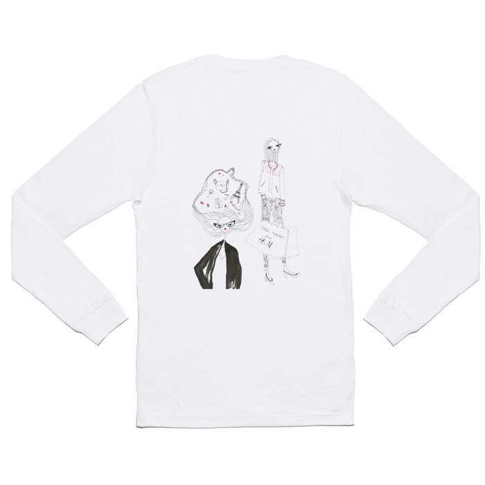 parisien Long Sleeve T Shirt by Pola Popova | Society6