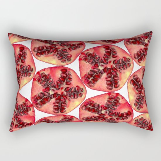 Pomegranate Pattern Rectangular Pillow
