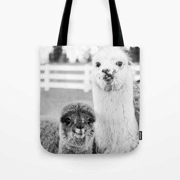 funny hungry alpacas Tote Bag