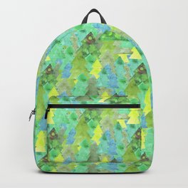 watercolor christmas trees seamless pattern Backpack