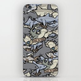 Save ALL Sharks! iPhone Skin