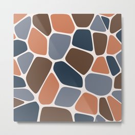 Abstract Shapes 213 in Cottage Themed Metal Print