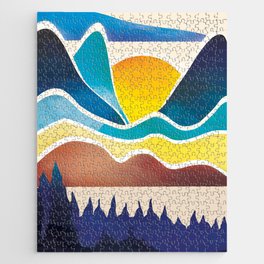 Abstract Landscape No7 Jigsaw Puzzle