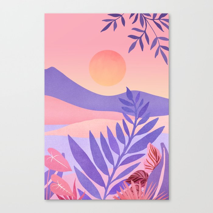 South Seas Sunrise / Tropical Landscape Canvas Print