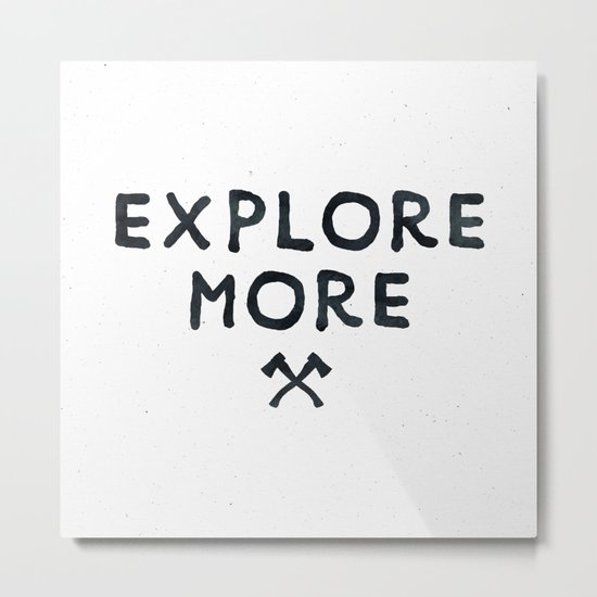 Explore More Quote Black and White Metal Print