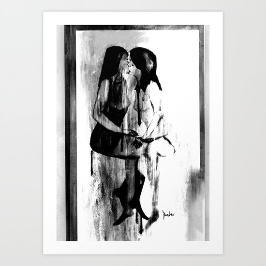 Kiss Art Print