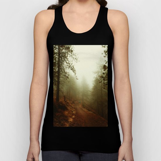 Autumn in Ponderosa Pines Forest Unisex Tank Top