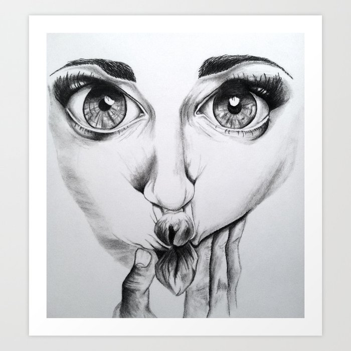 Fishy Face Art Print